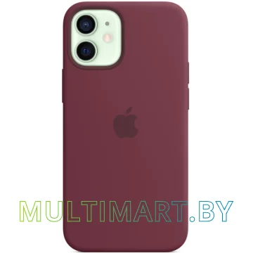 Чехол для телефона Apple MagSafe Silicone Case для iPhone 12 mini (сливовый) картинка 4